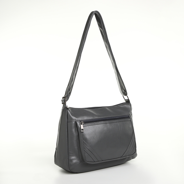 Сумка женская на молнии, цвет серый Сумка женская на молнии, цвет серый