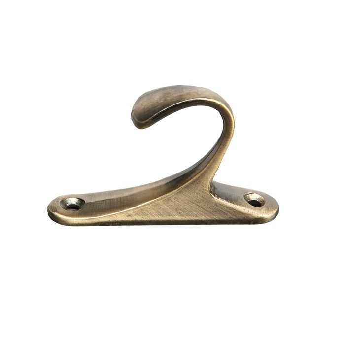 Крючок для штор KS101 CAPPIO, однорожковый, цвет бронза, 2 шт Крючок для штор KS101 CAPPIO, однорожковый, цвет бронза, 2 шт
