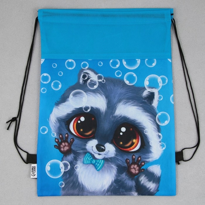 Мешок для обуви «Крошка енот» нетканное полотно, размер 30 х 40 см Мешок для обуви «Крошка енот» нетканное полотно, размер 30 х 40 см