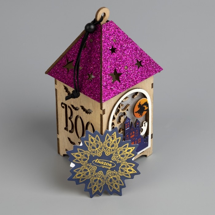 Светодиодная подвеска «Бежевая башня призраков» 6.5 × 17.5 × 6.5 см, пластик, батарейки LR1130х3 (в комплекте), свечение тёплое белое Светодиодная подвеска «Бежевая башня призраков» 6.5 × 17.5 × 6.5 см, пластик, батарейки LR1130х3 (в комплекте), свечение тёплое белое