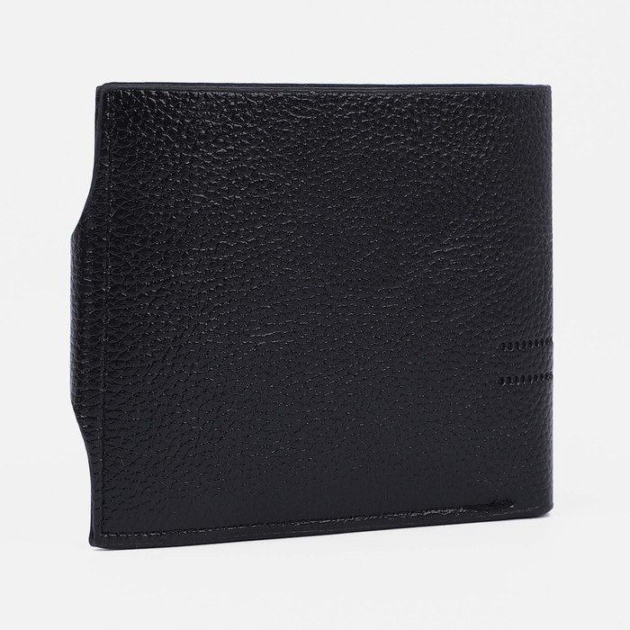 Портмоне мужское на магните, отдел для купюр, для монет, для карт, цвет чёрный Портмоне мужское на магните, отдел для купюр, для монет, для карт, цвет чёрный