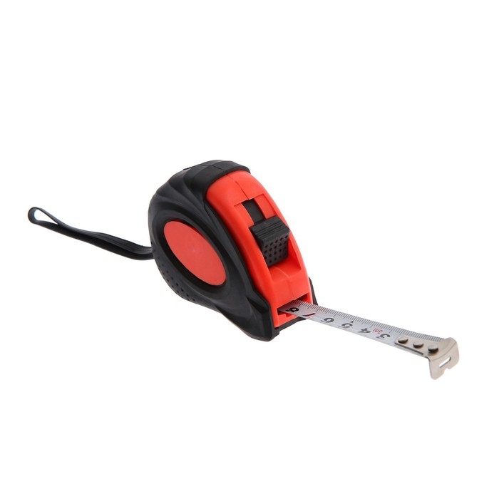 Рулетка ЛОМ, обрезиненный корпус, 3 м х 15 мм Рулетка ЛОМ, обрезиненный корпус, 3 м х 15 мм