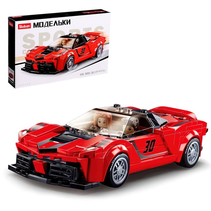 Конструктор Модельки «Спорткар», 262 детали Конструктор Модельки «Спорткар», 262 детали