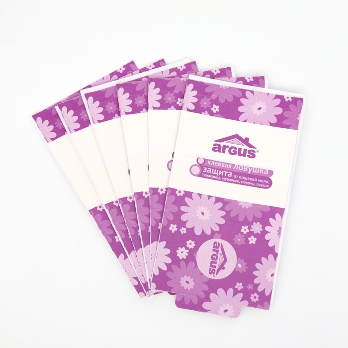 Клеевая ловушка от насекомых  Клеевая ловушка от насекомых "Argus", набор 6 шт