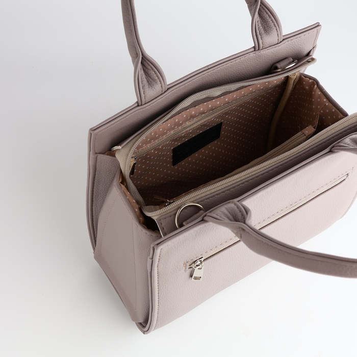 Сумка женская TEXTURA, тоут, средний размер, цвет серый