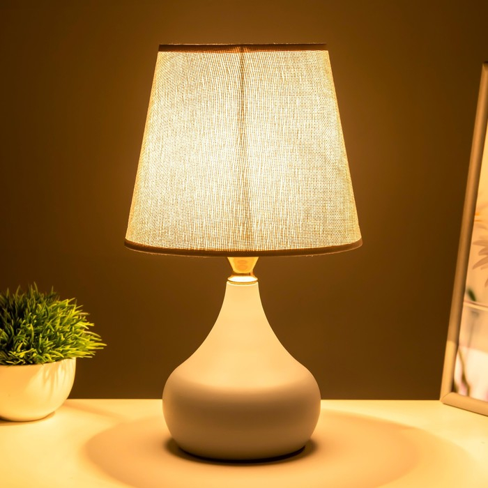 Лампа настольная "Гавана" 1xE27 40Вт серый 24х24х41 см RISALUX