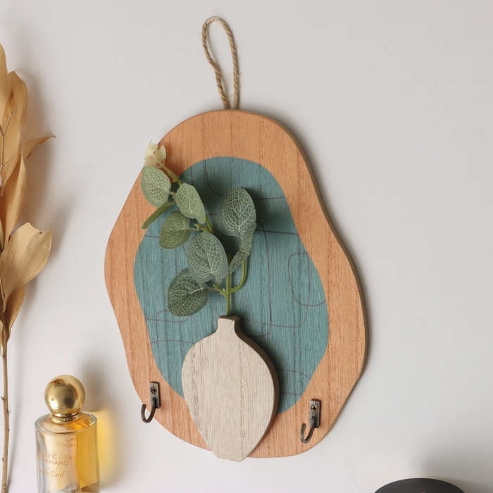 Крючки декоративные дерево Крючки декоративные дерево "Абстракция. Геометрия" 1,5х19,5х23,5 см