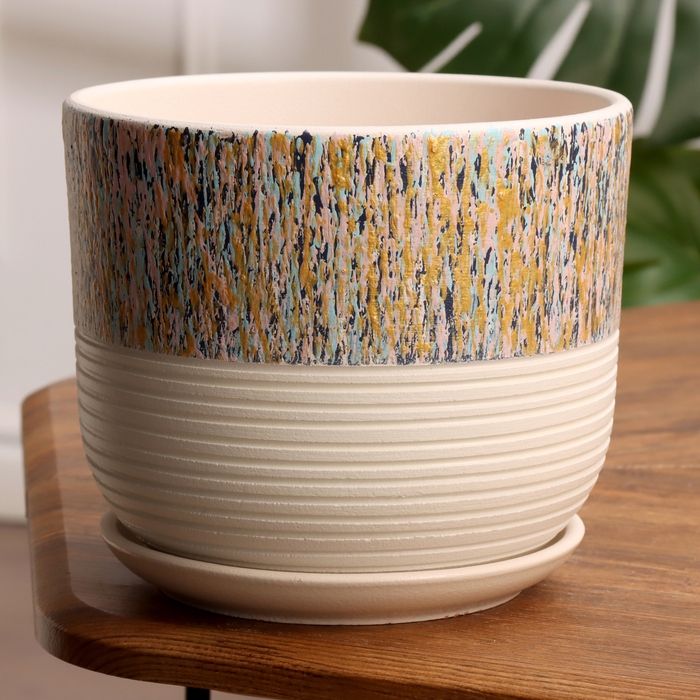 Горшок цветочный Времена года бук весна №3, 2,9 л, d - 19 см Горшок цветочный Времена года бук весна №3, 2,9 л, d - 19 см