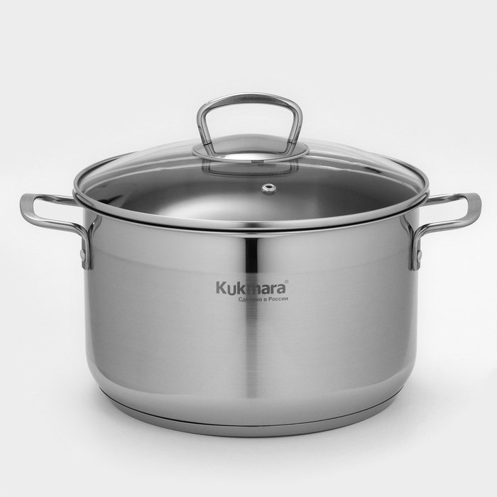 Кастрюля ORION, 6 л, d=24 см, стеклянная крышка, капсульное дно, индукция Кастрюля ORION, 6 л, d=24 см, стеклянная крышка, капсульное дно, индукция