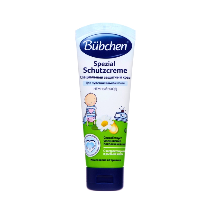 Крем детский для чувствительной кожи Bubchen защитный, 75 мл Крем детский для чувствительной кожи Bubchen защитный, 75 мл