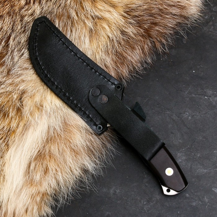 Нож кавказский Нож кавказский "Берш" с ножнами, сталь - 65х13, рукоять - граб