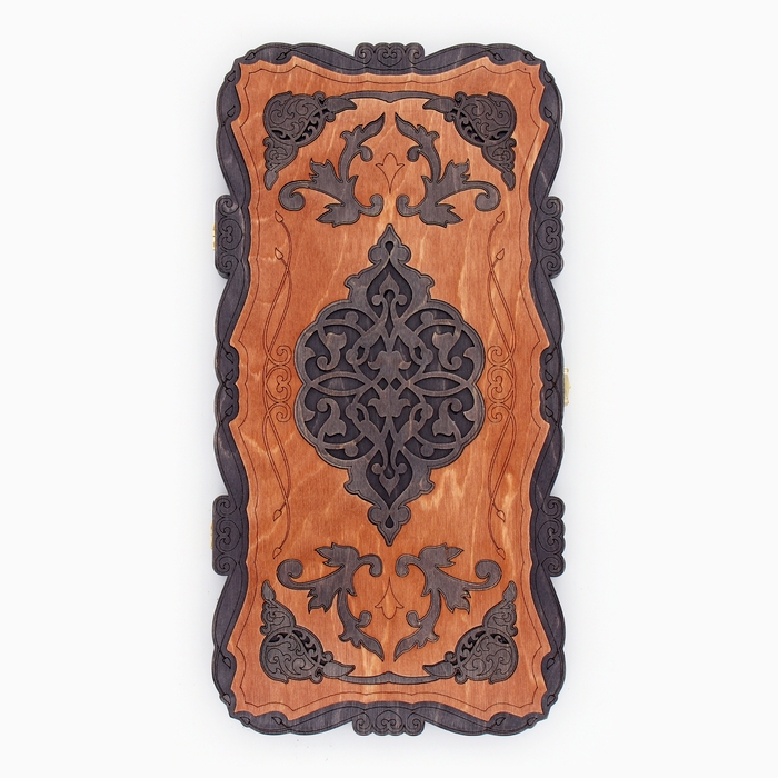 Нарды деревянные большие, резные, настольная игра  Нарды деревянные большие, резные, настольная игра "Узор", 45 х 45 см