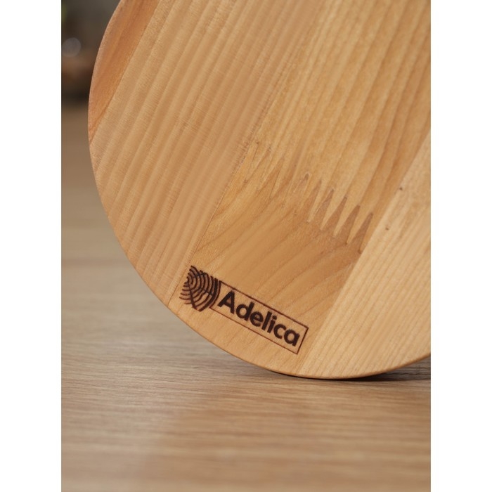 Подставка для кружек Adelica, основа d=13×1,8 см, высота 34 см, вешалка 6,5 см, берёза