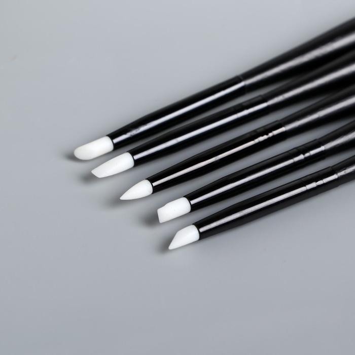 Набор инструментов для придания формы Набор инструментов для придания формы "Матовый чёрный" 5 шт 14,6 см дерево, металл, резина