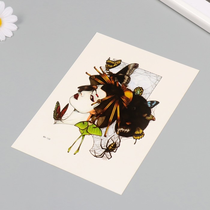 Татуировка на тело цветная Татуировка на тело цветная "Паучиха" 26,1х14,6 см