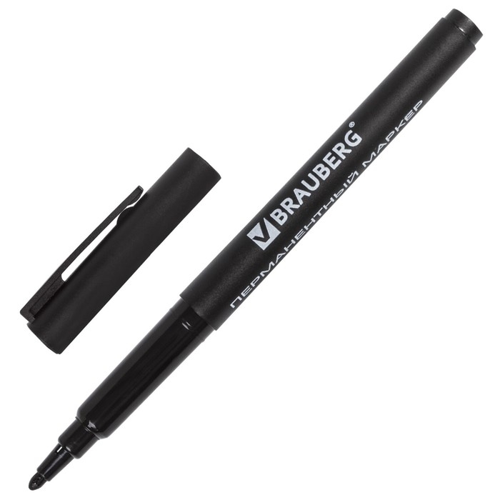 Маркер перманентный 1.0 мм BRAUBERG ClassicLine, чёрный Маркер перманентный 1.0 мм BRAUBERG ClassicLine, чёрный