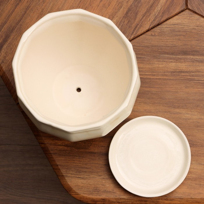 Набор горшков 3шт. Набор горшков 3шт. "Мираж" белый: 14,5л. 5,3л, 2л