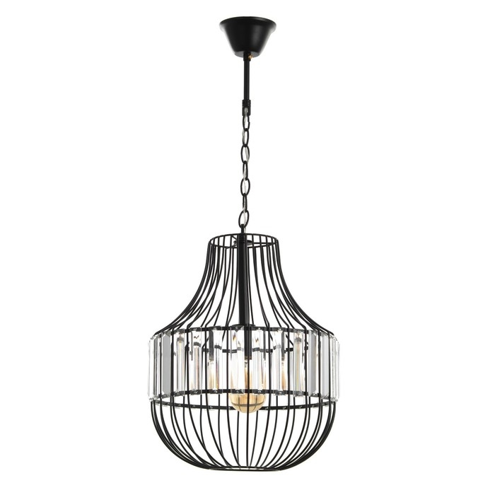 Люстра BayerLux  Люстра BayerLux "Грелин" Е27 40Вт черный 30х30х70 см