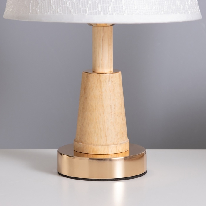 Лампа настольная Лампа настольная "Нина" 1х40Вт Е27 золото/коричневый 21х21х33см