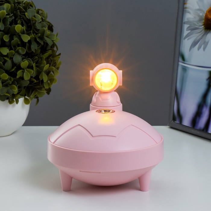 Ночник-проектор с увлажнителем Ночник-проектор с увлажнителем "Космонавт" LED USB АКБ МИКС 14х14х15 см RISALUX