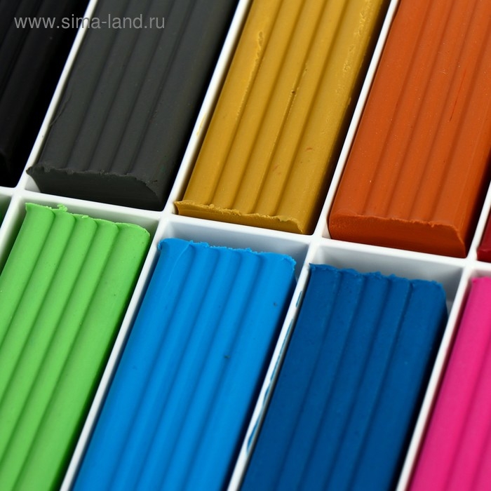 Пластилин GLOBUS Пластилин GLOBUS "Классический", 24 цвета, 480 г + 4 стека