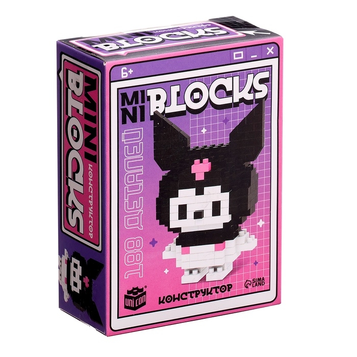 Конструктор «Mini Blocks. Тёмный кролик», 188 деталей Конструктор «Mini Blocks. Тёмный кролик», 188 деталей