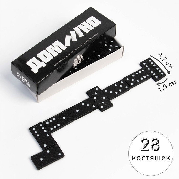 Домино  Домино "Время Игры", костяшка 3.7 х 1.9 см, 14.7 х 5 х 2.7 см