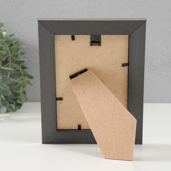 Фоторамка пластик Фоторамка пластик "МИРАМ" 10х15 см 221 серебро (пластиковый экран)