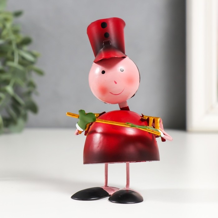 Сувенир металл  Сувенир металл "Солдатики-музыканты" набор 4 шт 10,5 см