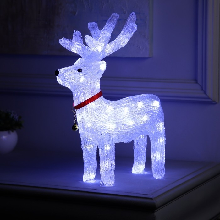 Светодиодная фигура «Оленёнок» 28 × 36 × 18 см, акрил, 40 LED, 220 В, свечение белое Светодиодная фигура «Оленёнок» 28 × 36 × 18 см, акрил, 40 LED, 220 В, свечение белое