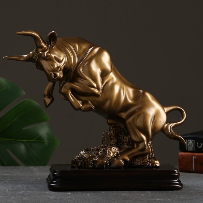 Фигура  Фигура "Бык" золото, 25х10,5х22,5см