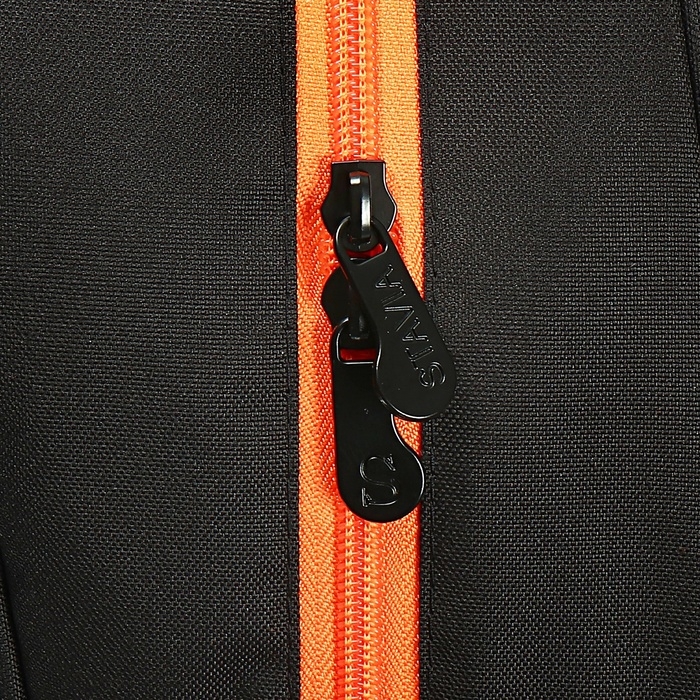 Рюкзак школьный, 40 х 33 х 19 см, эргономичная спинка, Stavia Рюкзак школьный, 40 х 33 х 19 см, эргономичная спинка, Stavia "Футбол", чёрныйр/оранжевый