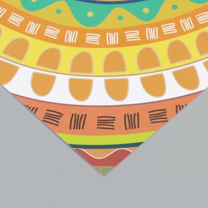 Бумага для скрапбукинга двусторонняя Бумага для скрапбукинга двусторонняя "Этника" плотность 180 гр набор 10 шт 15,5х17 см