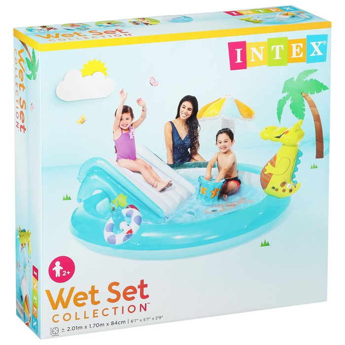 Игровой центр «Крокодильчик», 201 х 170 х 84 см, с горкой и игрушками, от 2 лет, 57165NP Игровой центр «Крокодильчик», 201 х 170 х 84 см, с горкой и игрушками, от 2 лет, 57165NP