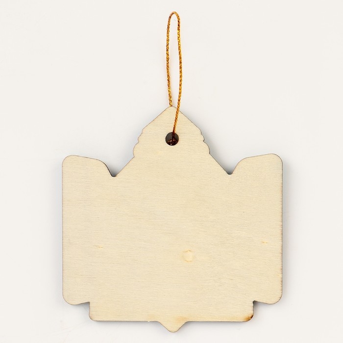 Ёлочная игрушка - подвеска деревянная «Новый год! Дед Мороз» со скретч-слоем Ёлочная игрушка - подвеска деревянная «Новый год! Дед Мороз» со скретч-слоем