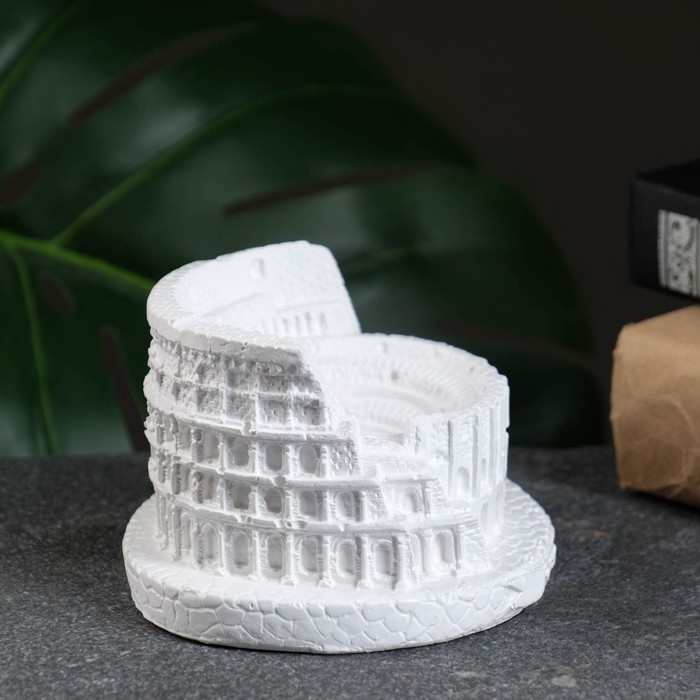 Подсвечник Подсвечник "Колизей" белый, 10см