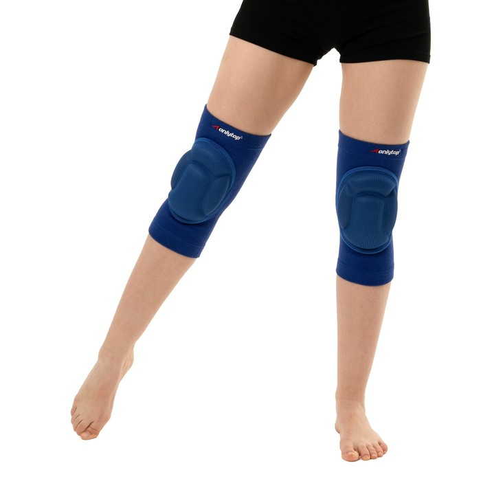 Наколенники волейбольные ONLYTOP, р. L, цвет синий Наколенники волейбольные ONLYTOP, р. L, цвет синий