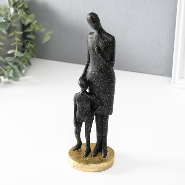 Сувенир полистоун Сувенир полистоун "Она всегда рядом" чёрный 7,5х8,5х28 см