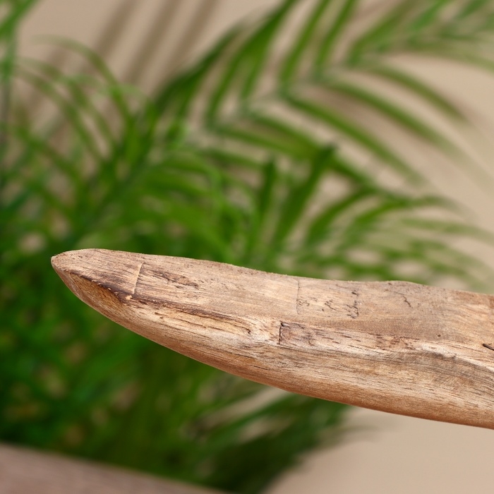 Сувенир "Романтика" алюминий, манговое дерево 46х8х30 см