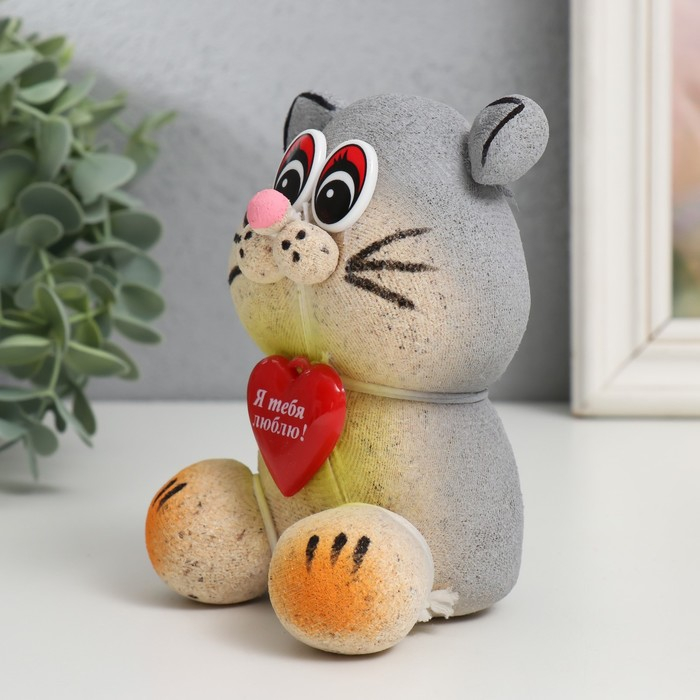 Растущий подарок травка Растущий подарок травка "Кот серый" МИКС