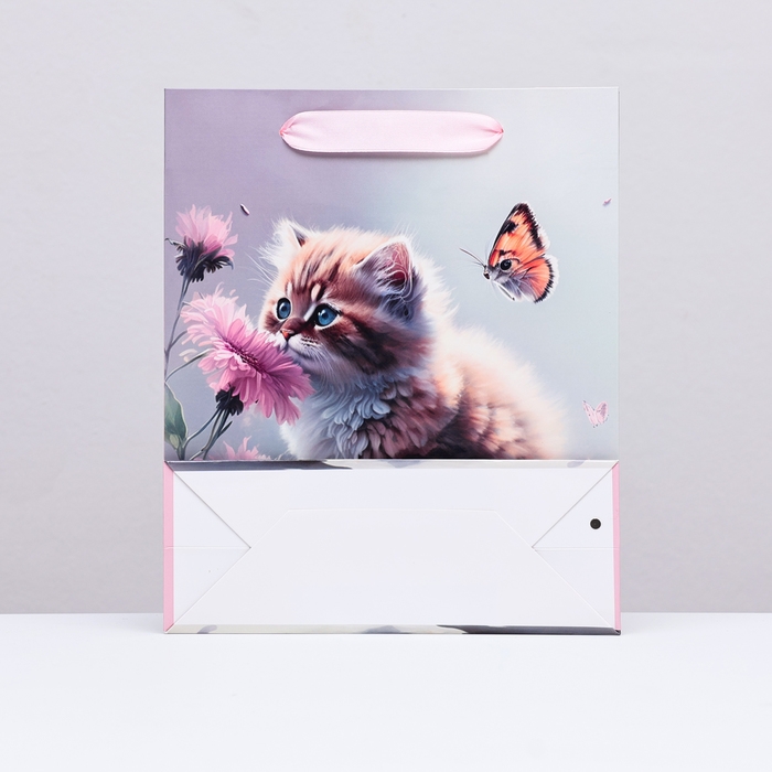 Пакет ламинированный вертикальный Пакет ламинированный вертикальный "Котёнок", 21 х 25 х 8 см