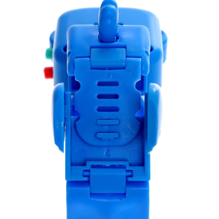 Часы «Весёлые зверята: Собачка», цвет синий