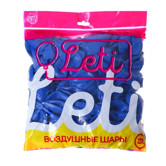 Шар латексный 10", пастель, набор 100 шт., цвет синий