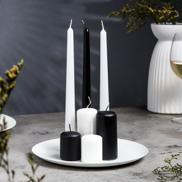 Подсвечник Подсвечник "Чашка" металл, 22,5х1,6 см, белый