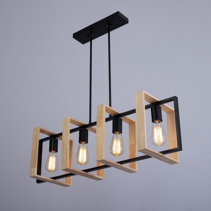 Светильник Светильник "Лиам" 5хЕ27 40Вт черный 80х25х70 см