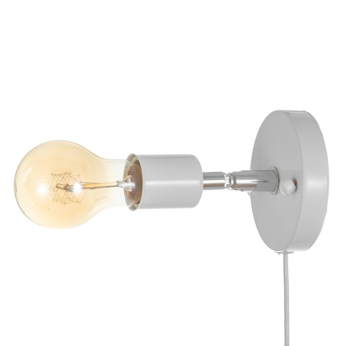 Спот Спот "Дарни" с проводом 150 м и выкл. Е27 40Вт белый 10х10х10