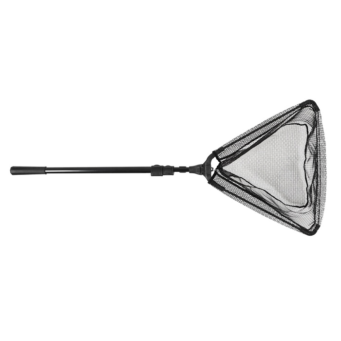 Подсачник складной телескопический П-29, усиленный, 250 см, треугольный обод 50 см, черный Подсачник складной телескопический П-29, усиленный, 250 см, треугольный обод 50 см, черный