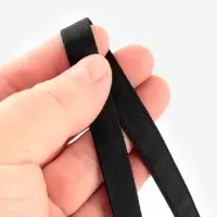 Лента тоннельная, двухстрочная, 10 мм, 50&plusmn;1 м, чёрная