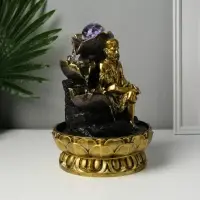Фонтан настольный с подсветкой &laquo;Старец у водных листьев&raquo;, от сети, 20.5&times;20.5&times;26.5 см