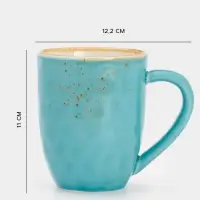 Кружка Magistro &laquo;Церера&raquo;, 400 мл, фарфор, голубая